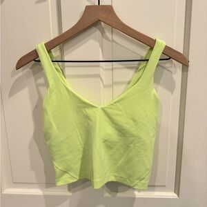 Lululemon Athletica Align Neon Yellow Tank Top
